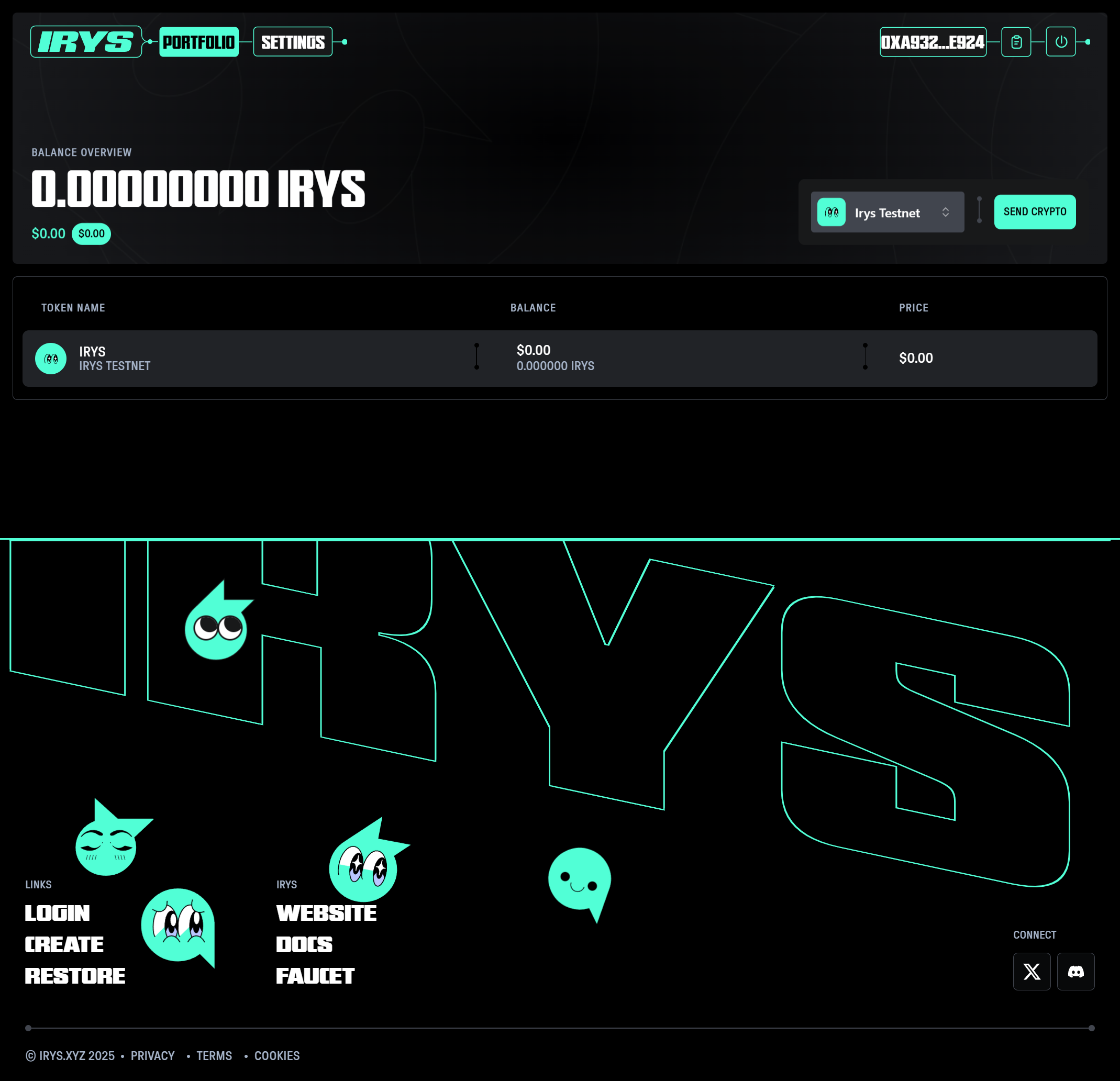 Irys Platform Wallet